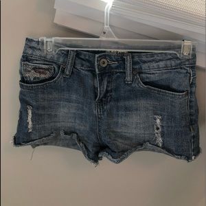 Ripped jean shorts from Tilly’s